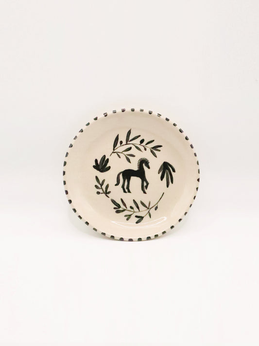 Petite assiette cheval