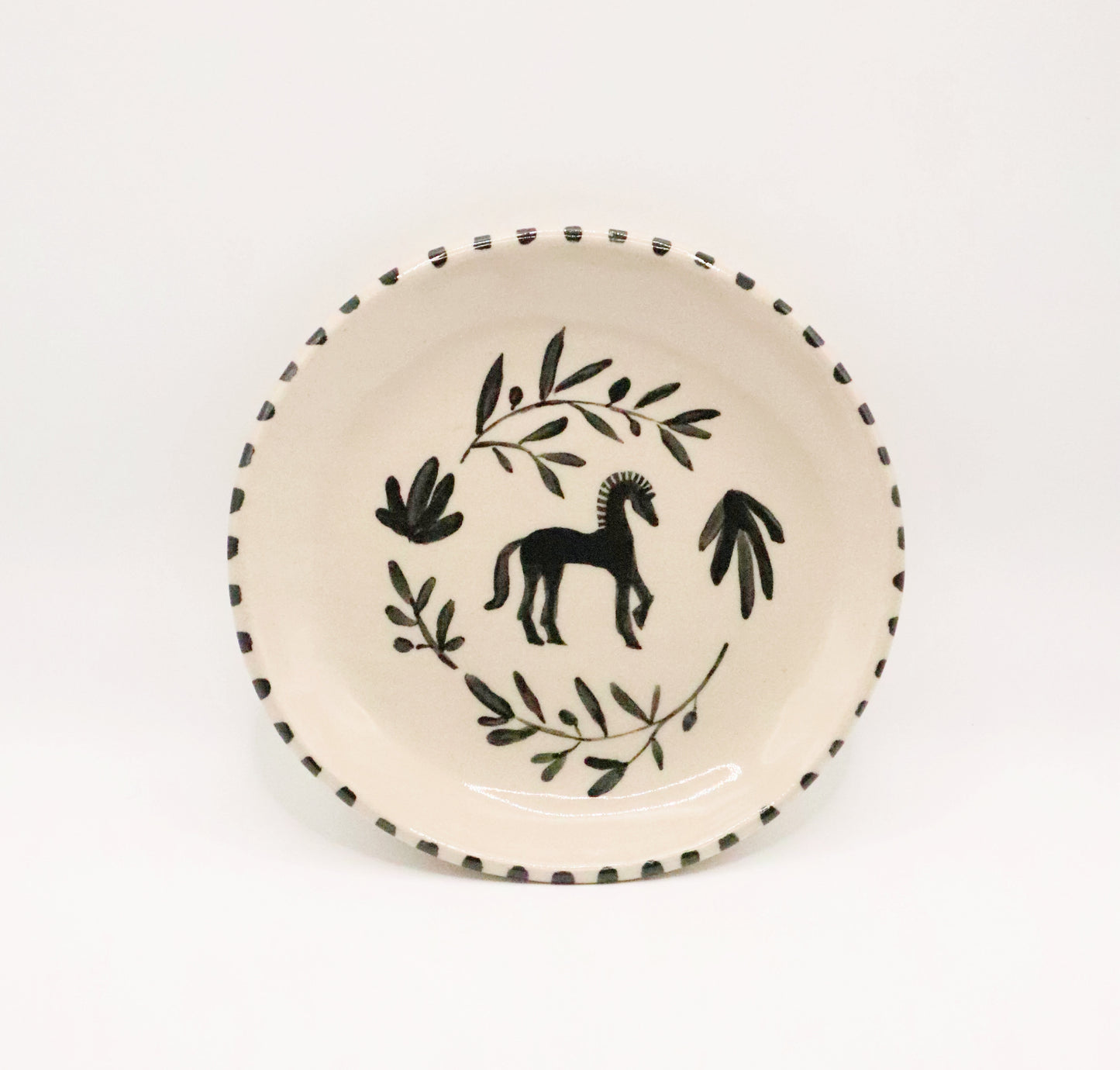Petite assiette cheval
