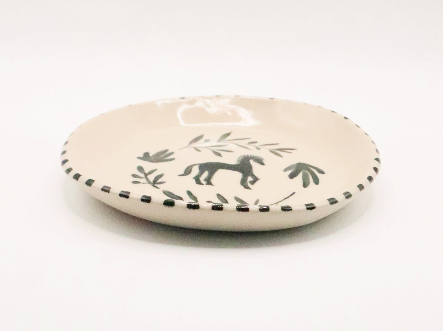 Petite assiette cheval