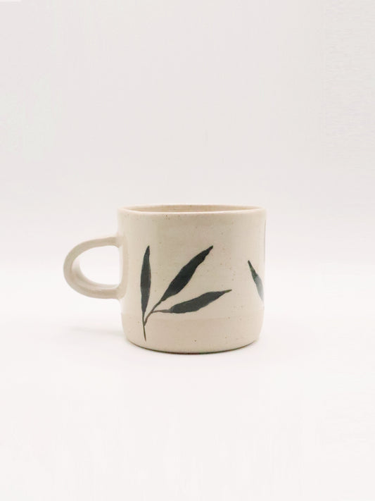 Mug feuilles en grès