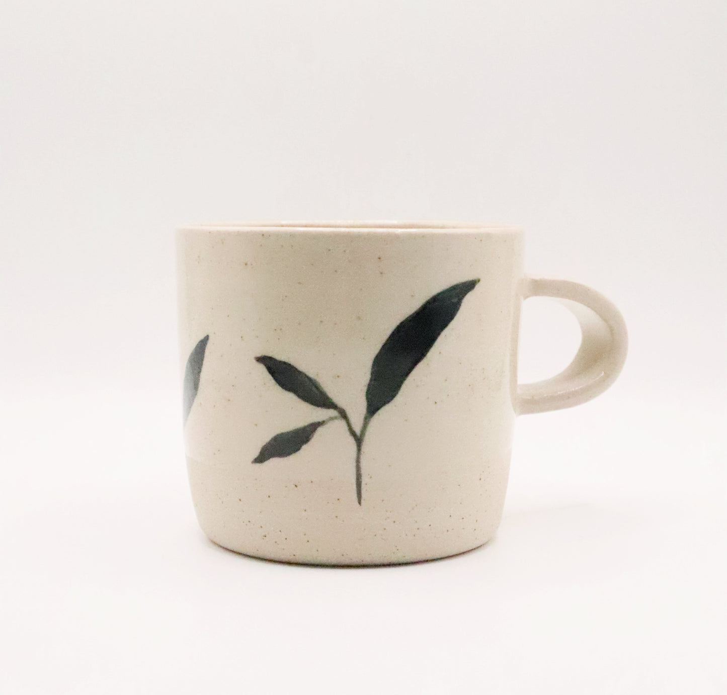 Mug feuilles en grès