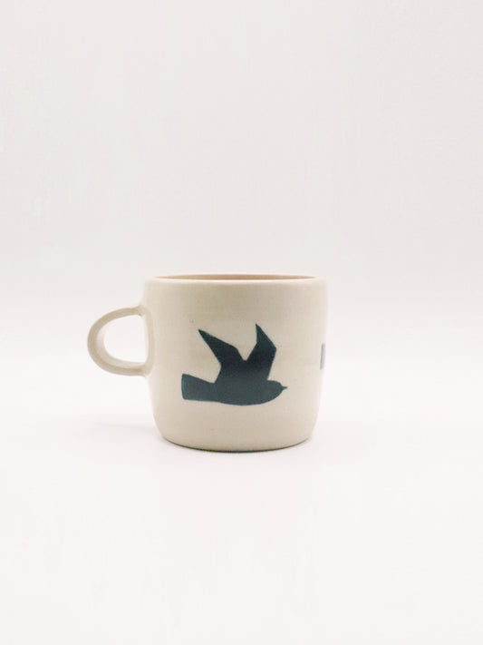 Mug oiseaux en grès