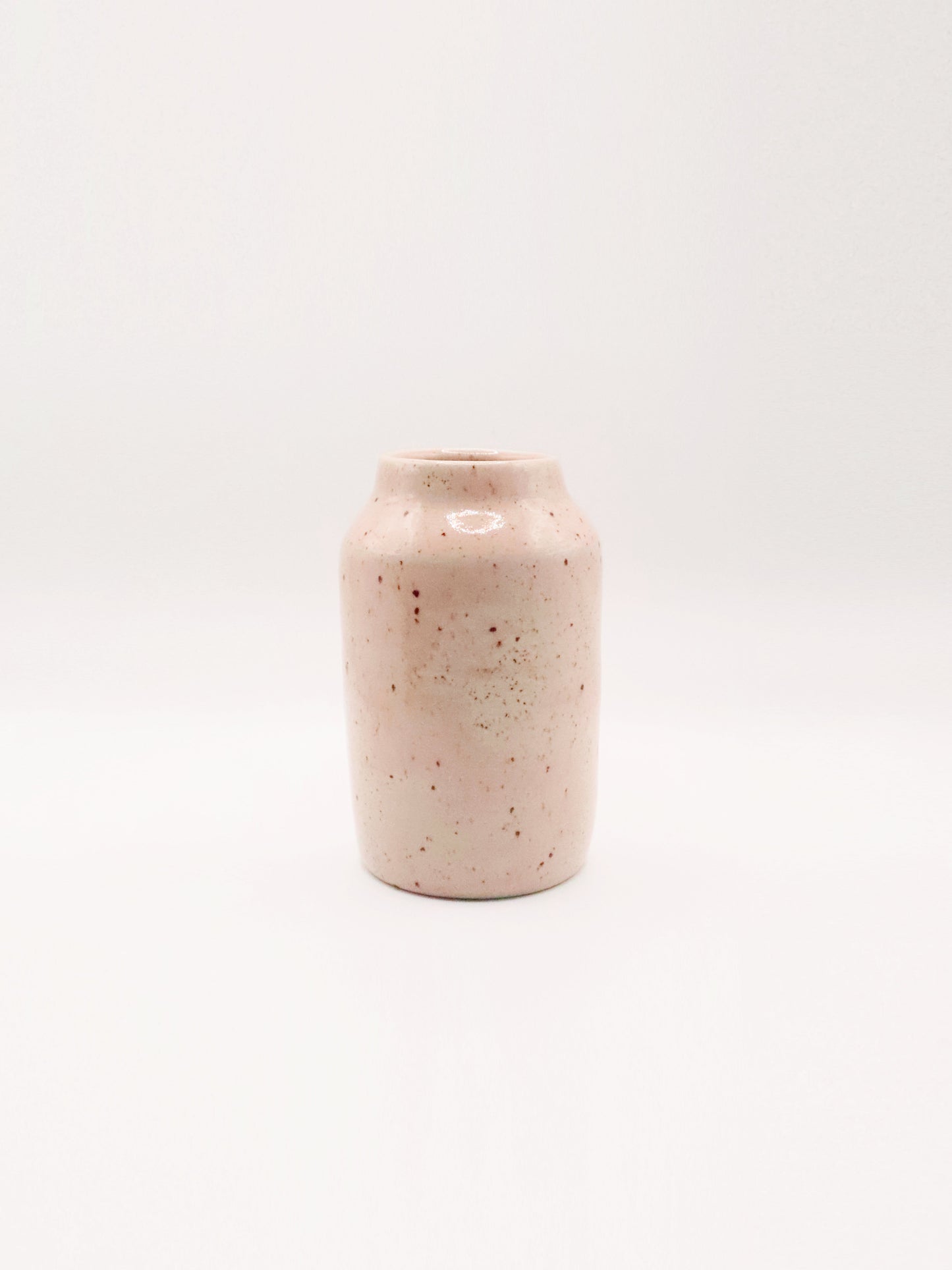 Vase rose pyrité