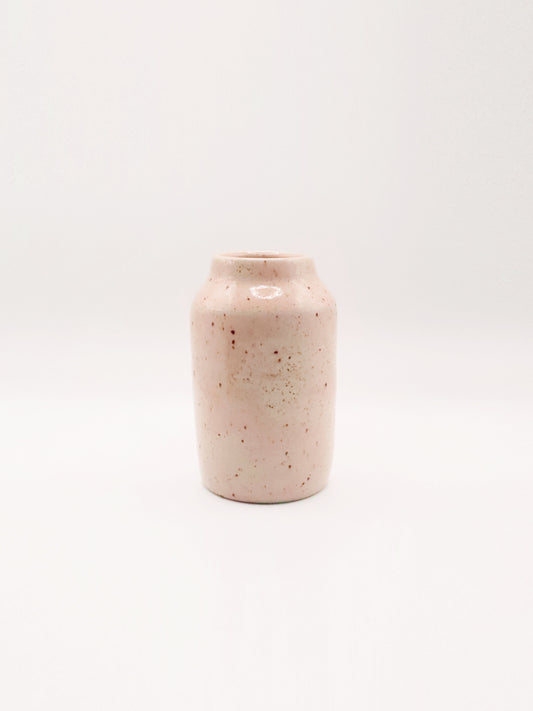 Vase rose pyrité