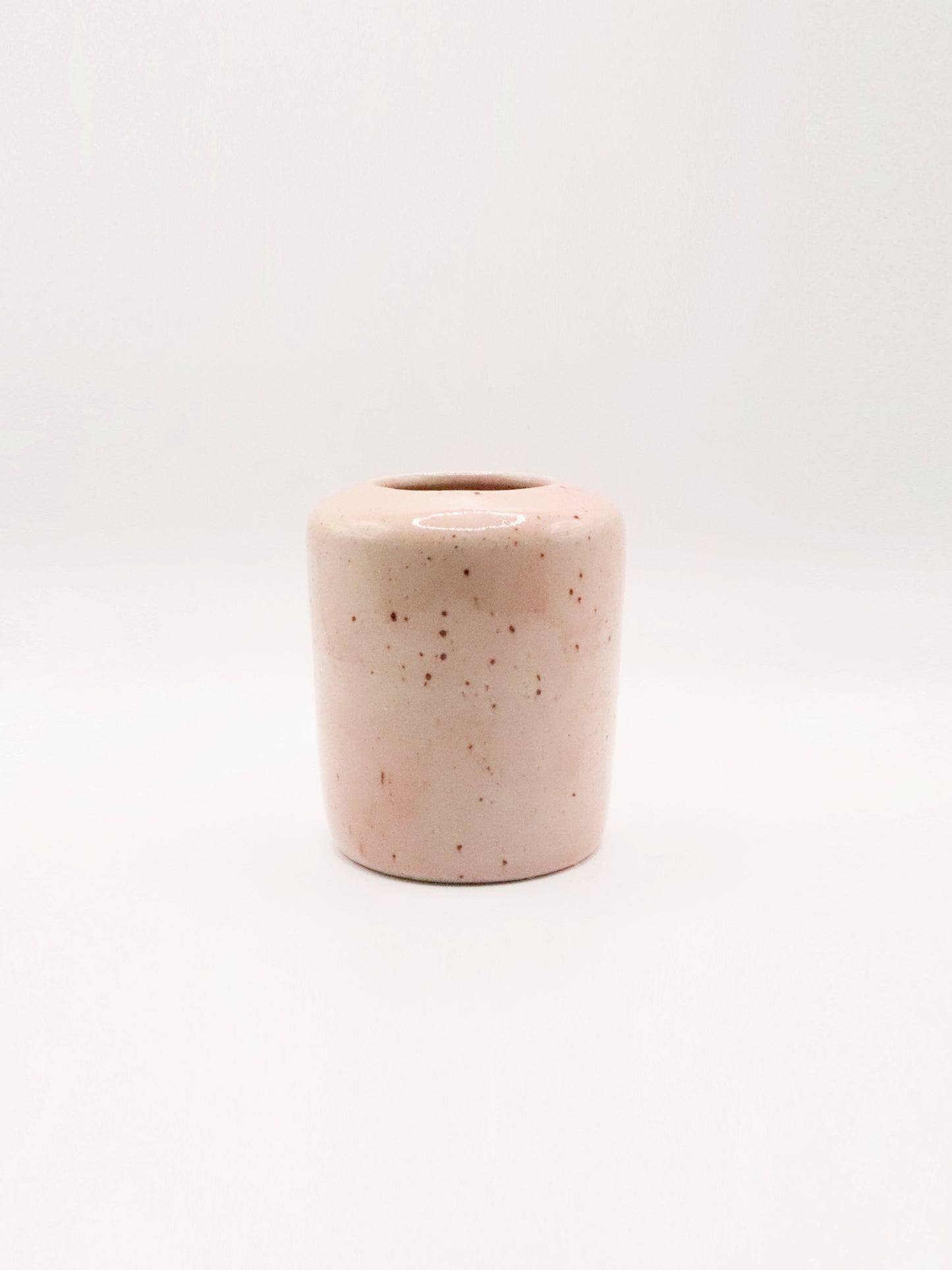 Vase rose pyrité