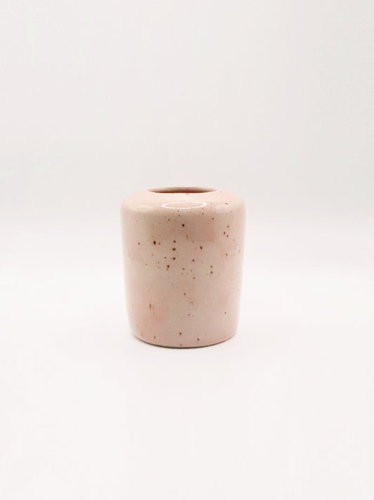Vase rose pyrité