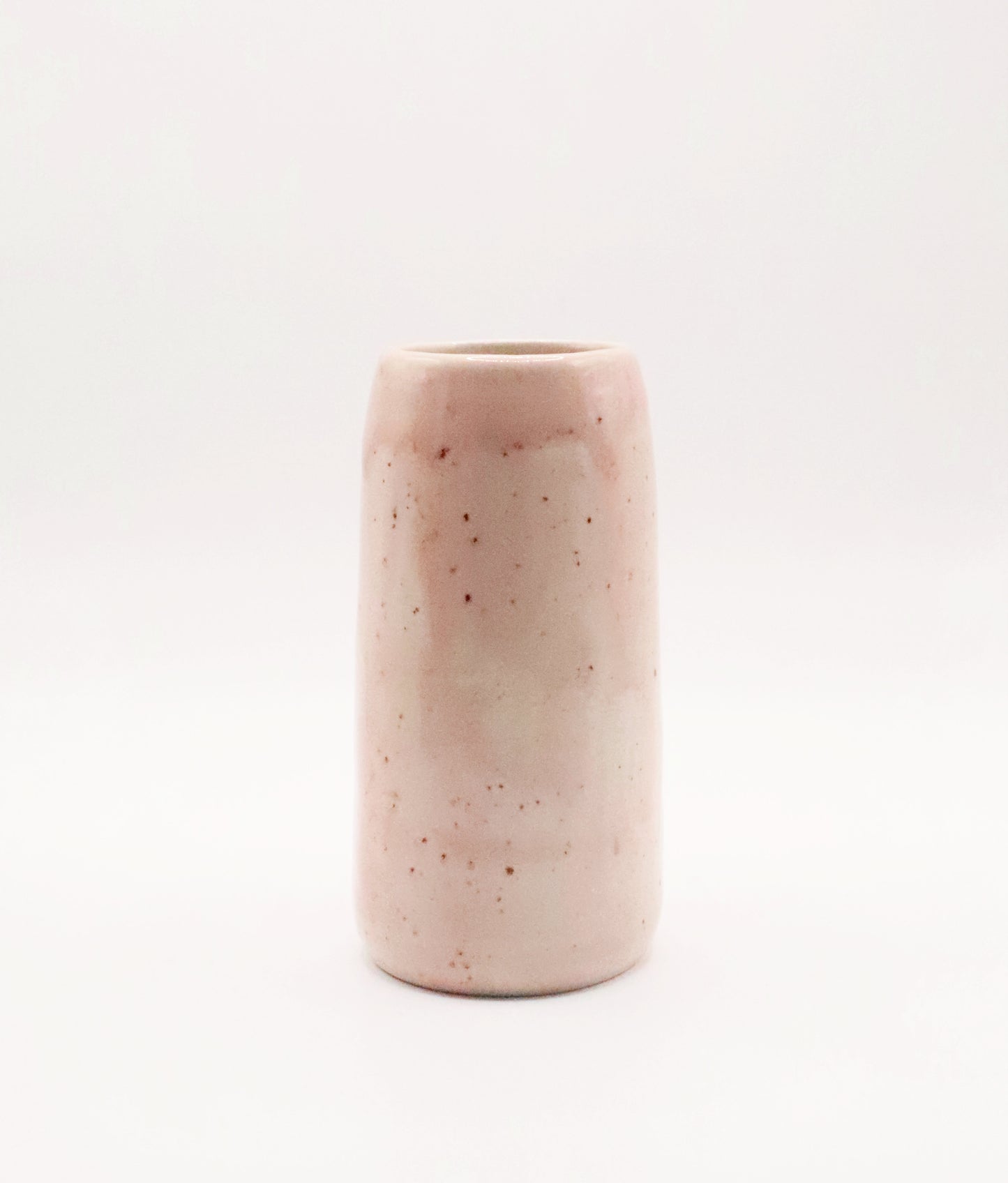 Vase rose pyrité