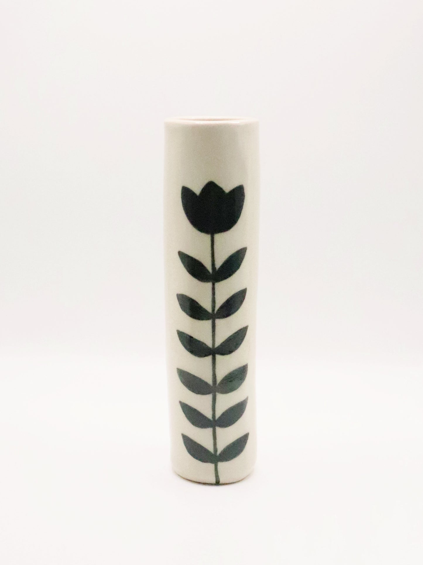 Vase tube tulipe