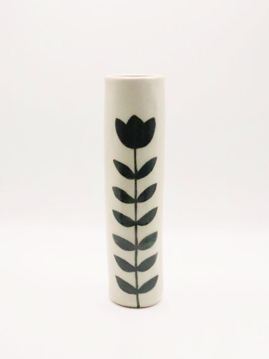 Vase tube tulipe