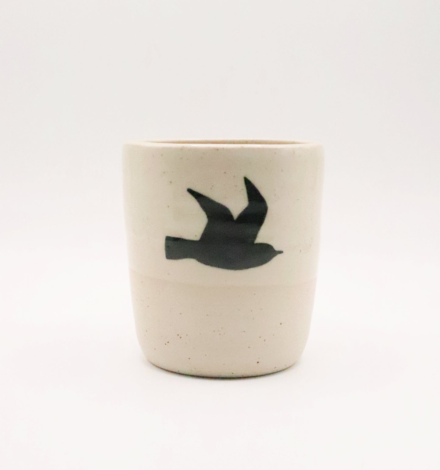 Gobelet oiseau en grès